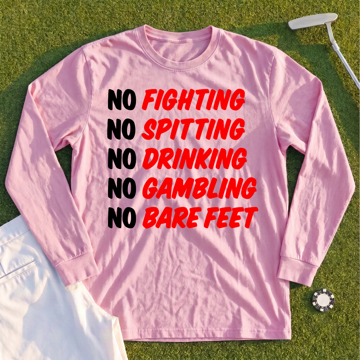 Caddyshack Rules Long Sleeve Tee