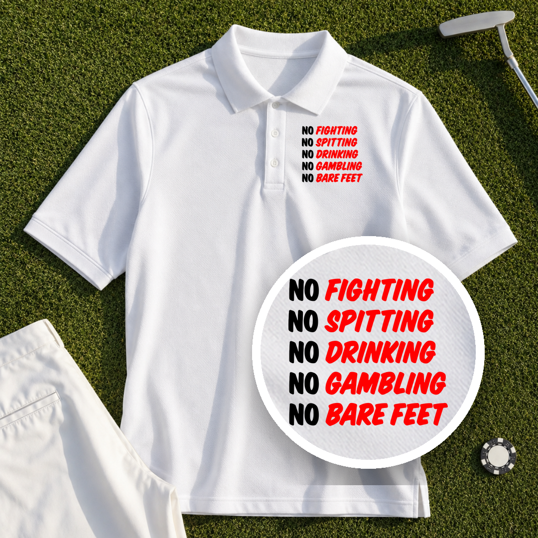 Caddyshack Rules Performance Polo