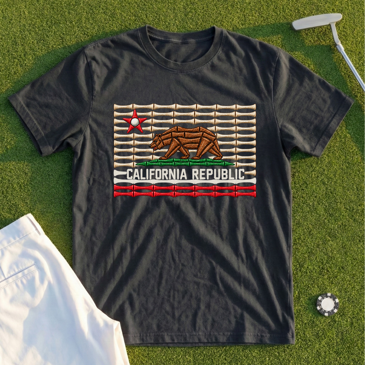 California Republic Golf Tee