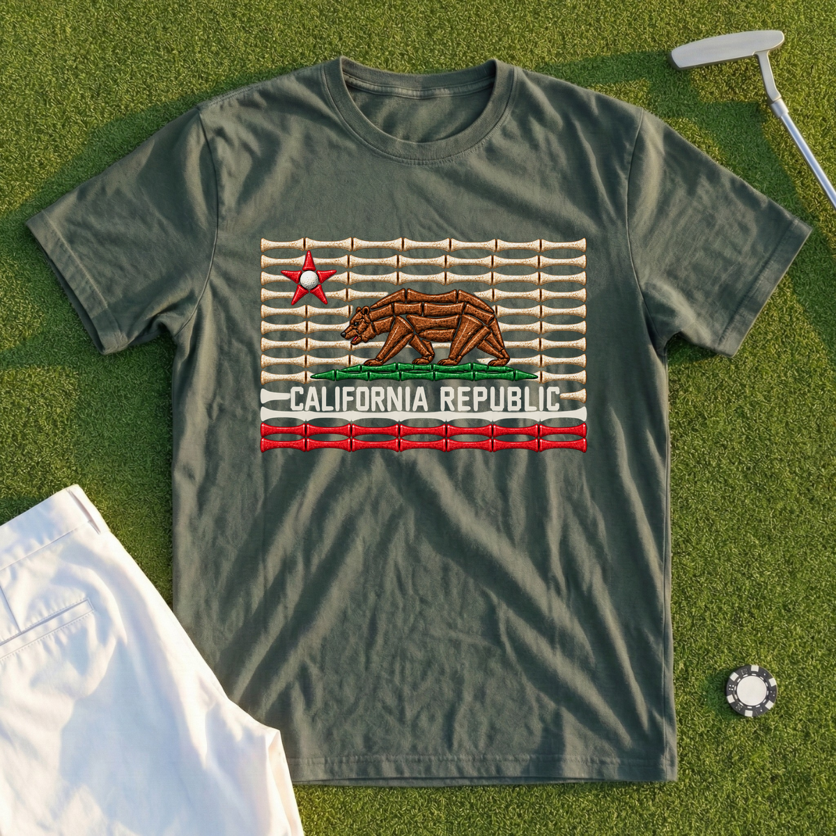 California Republic Golf Tee
