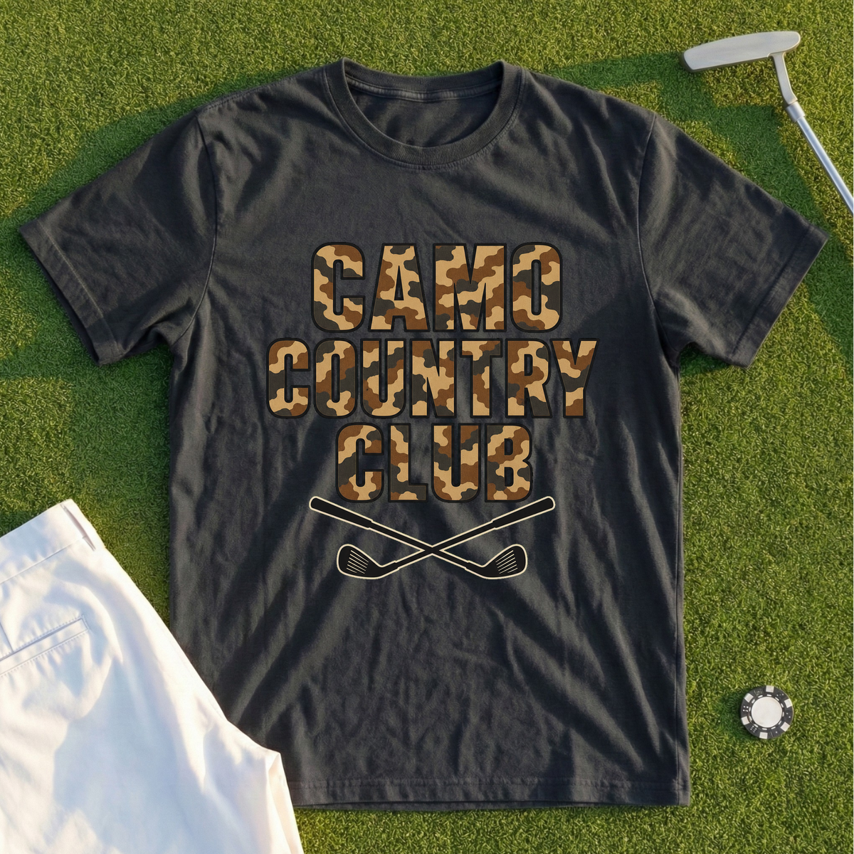 Camo Country Club Tee