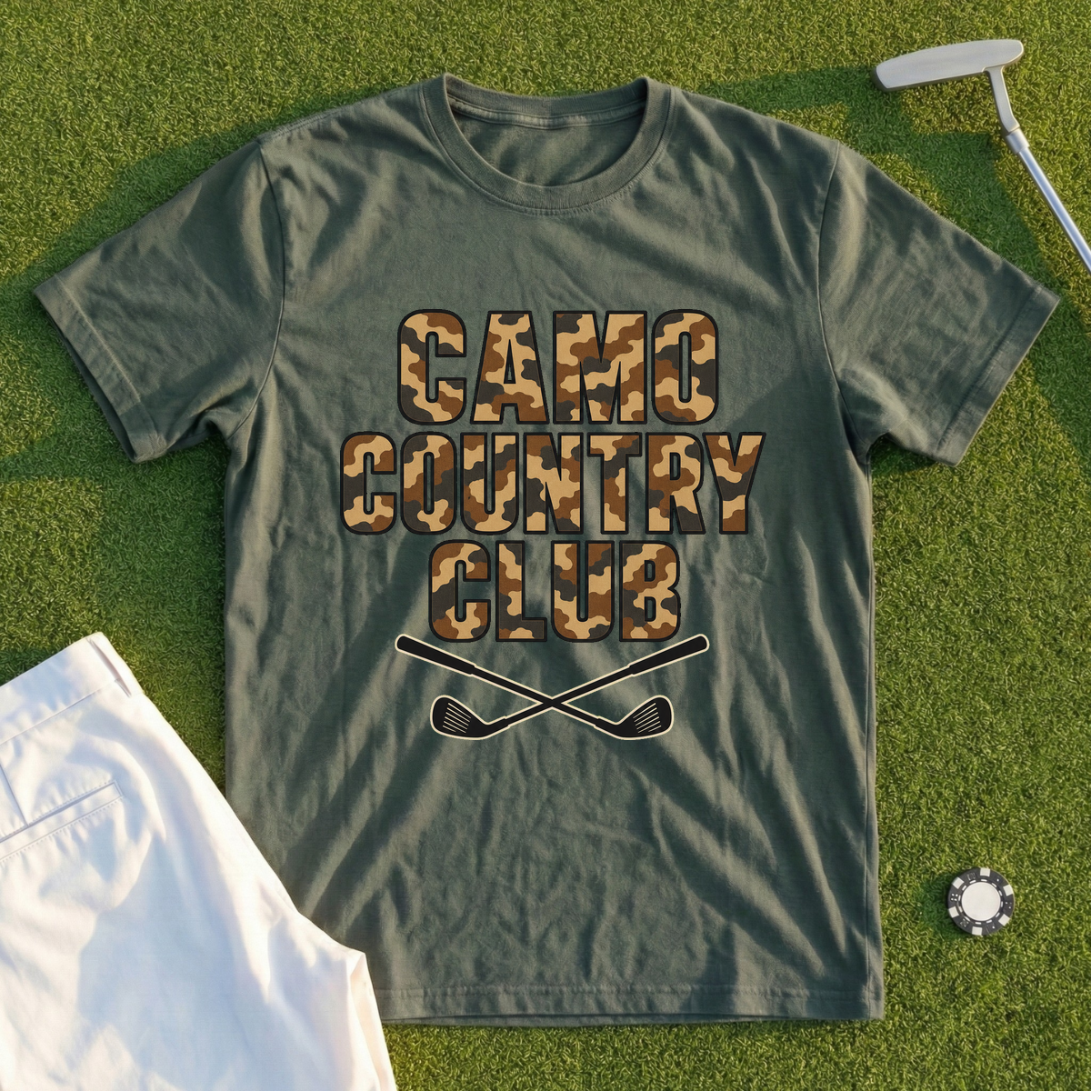 Camo Country Club Tee