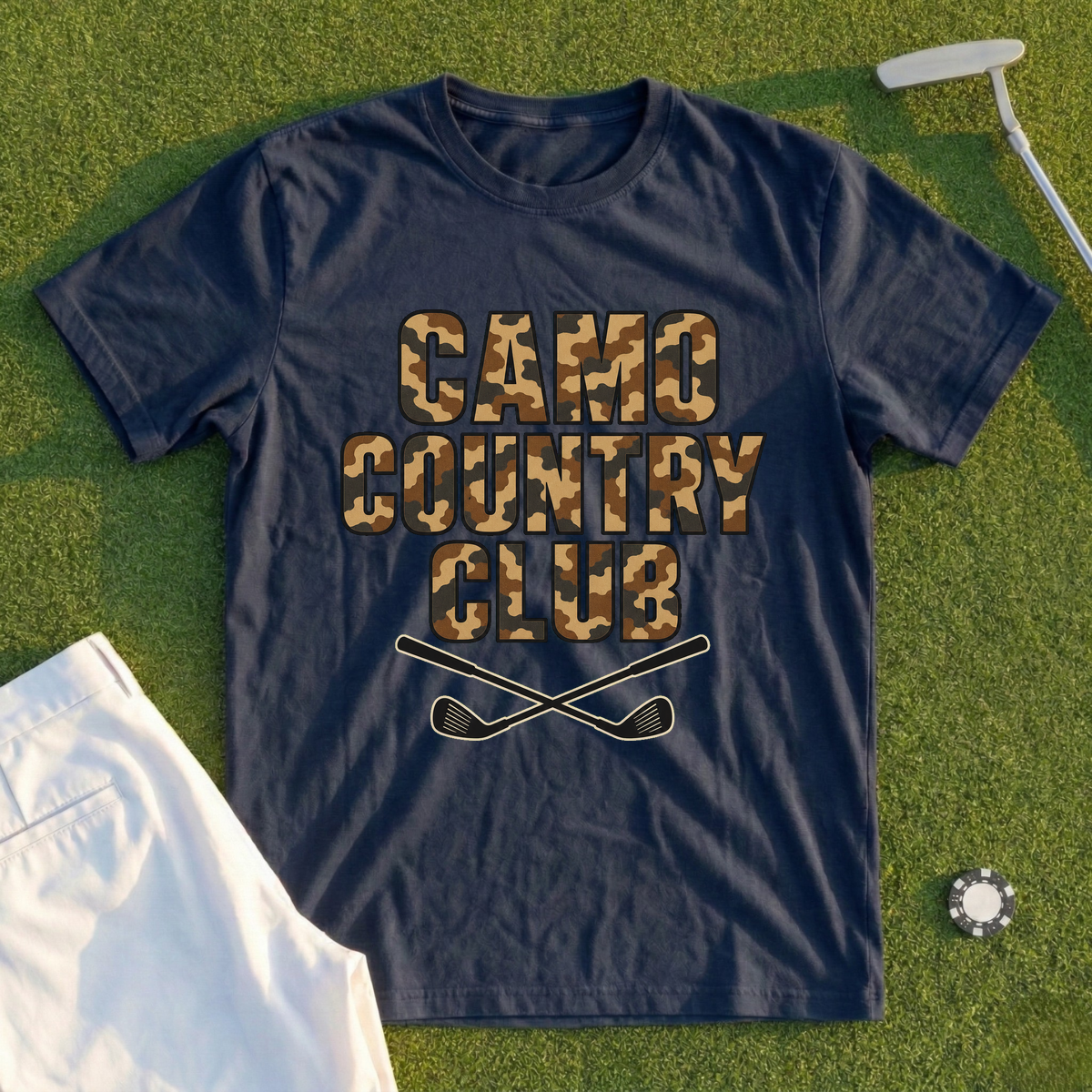 Camo Country Club Tee