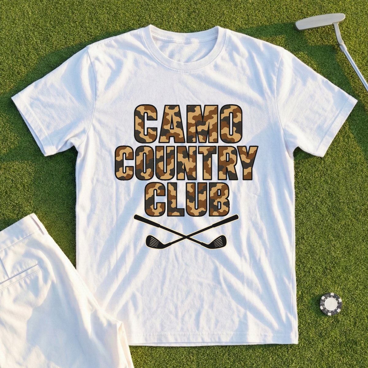 Camo Country Club Tee