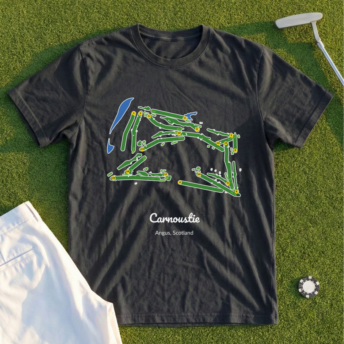 Carnoustie, Course Map Tee