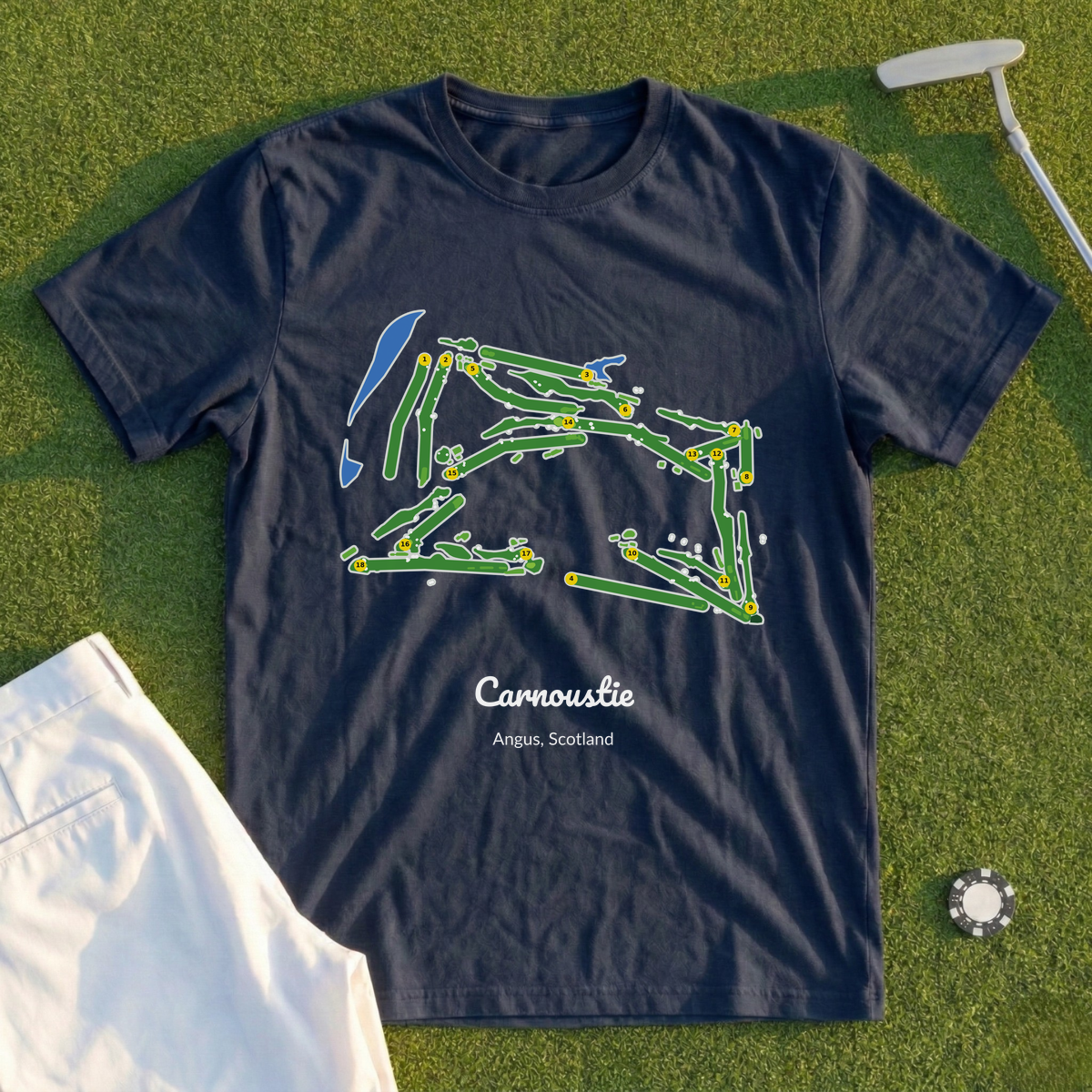Carnoustie, Course Map Tee
