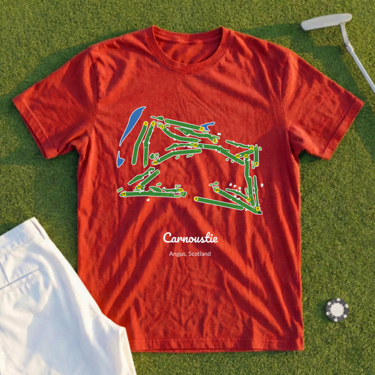 Carnoustie, Course Map Tee