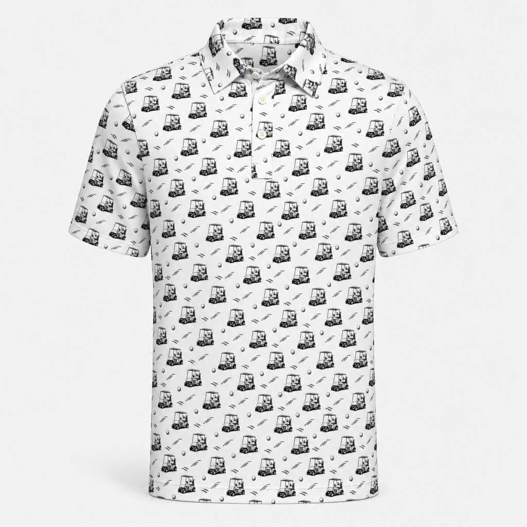 Cart Convoy All-Over Print Polo