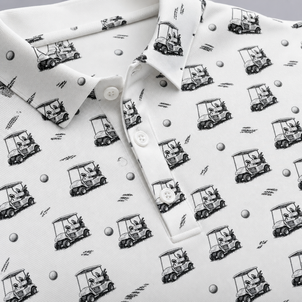 Cart Convoy All-Over Print Polo