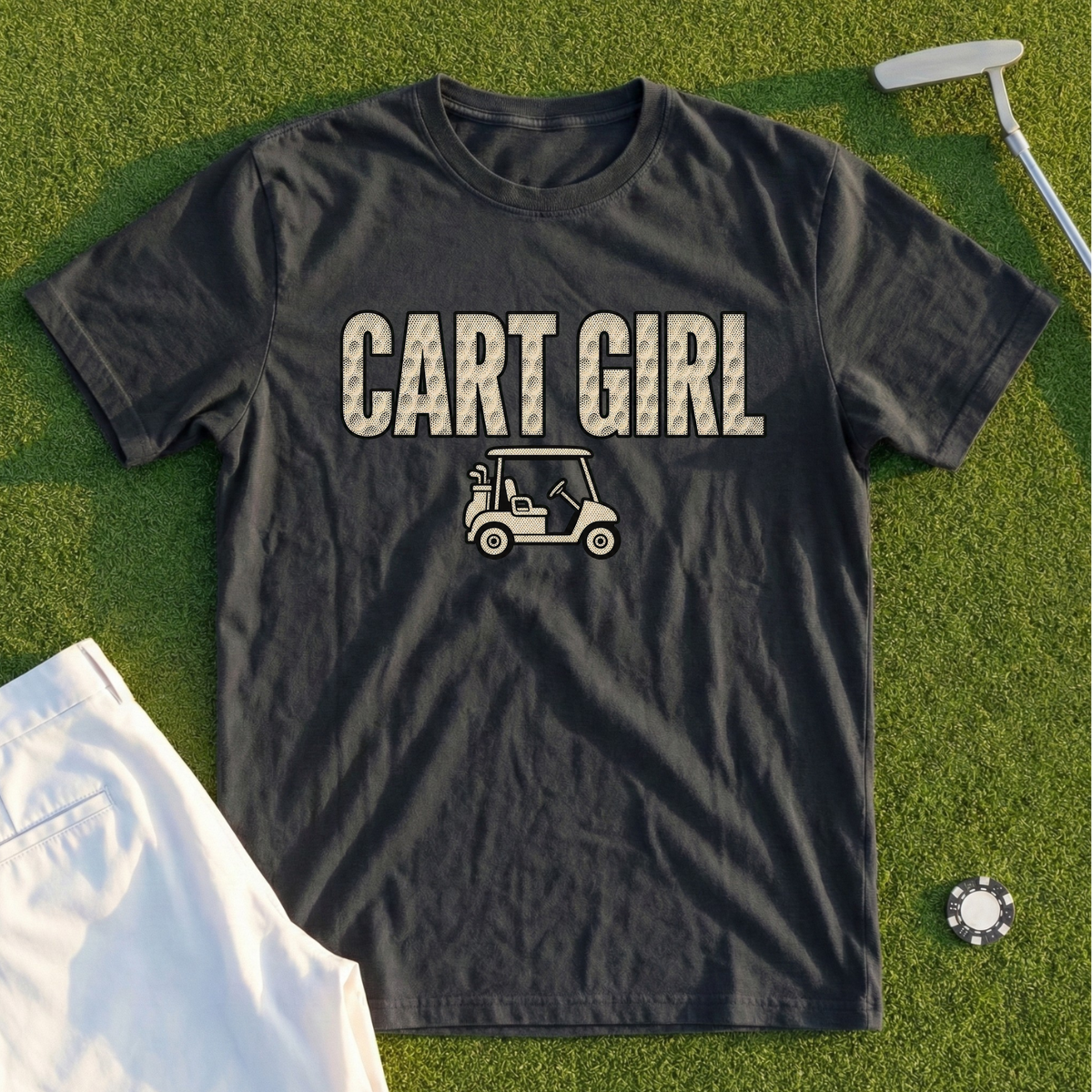 Cart Girl, Dimple Halftone Tee