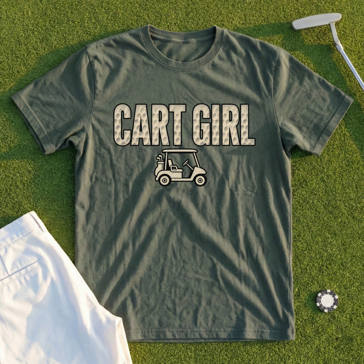 Cart Girl, Dimple Halftone Tee