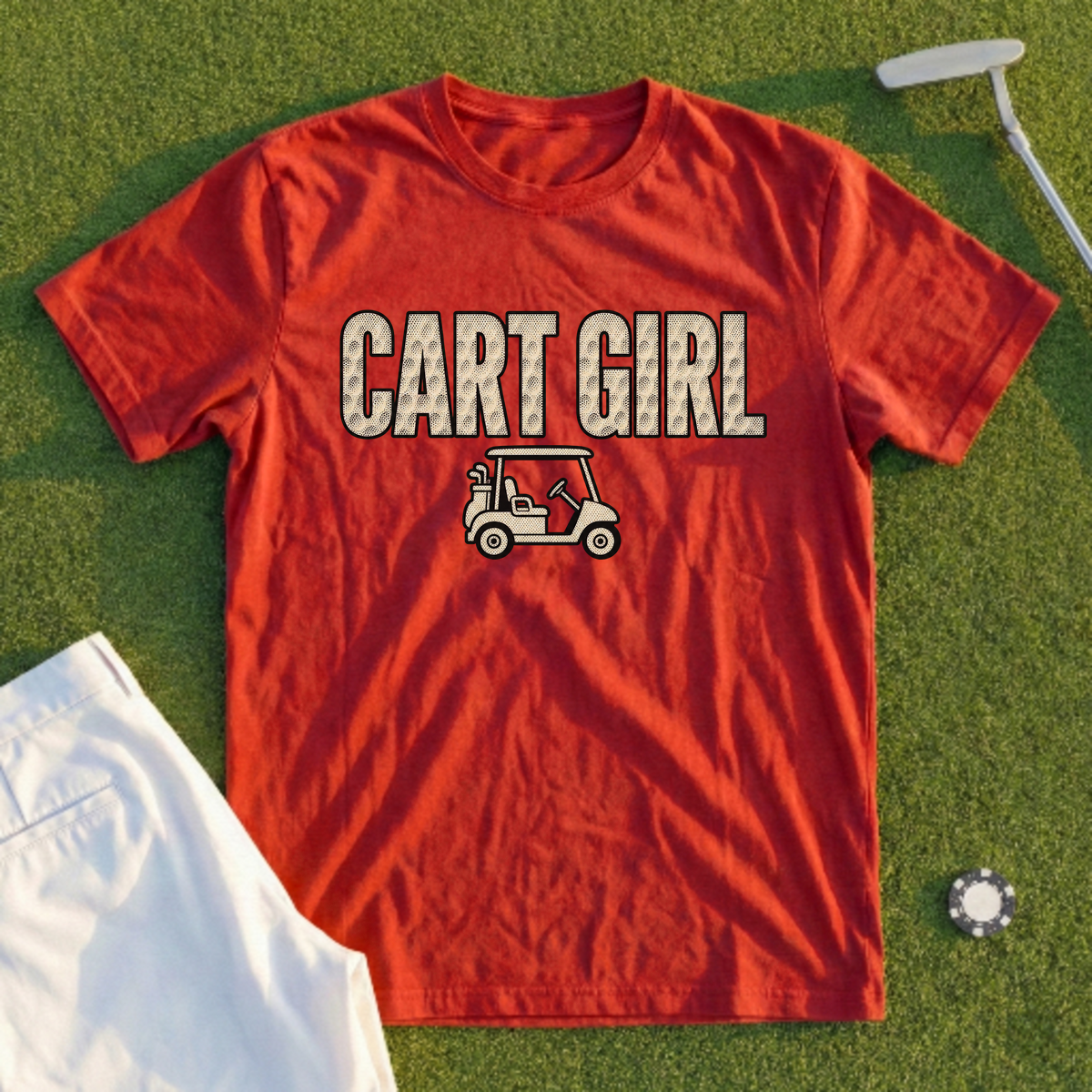 Cart Girl, Dimple Halftone Tee