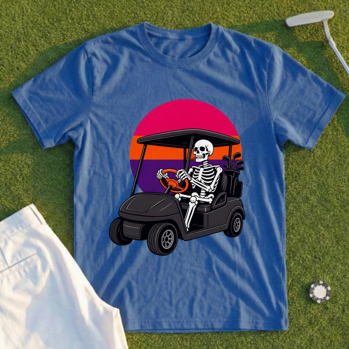 Cart Of The Departed Sunset Tee