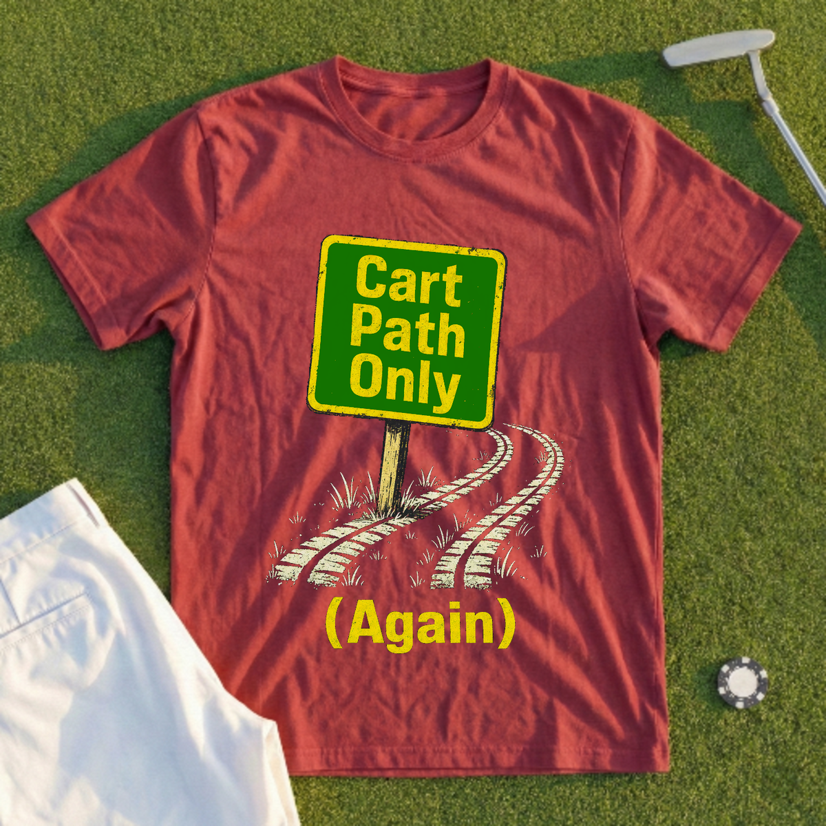 Cart Path Only (Again) Tee
