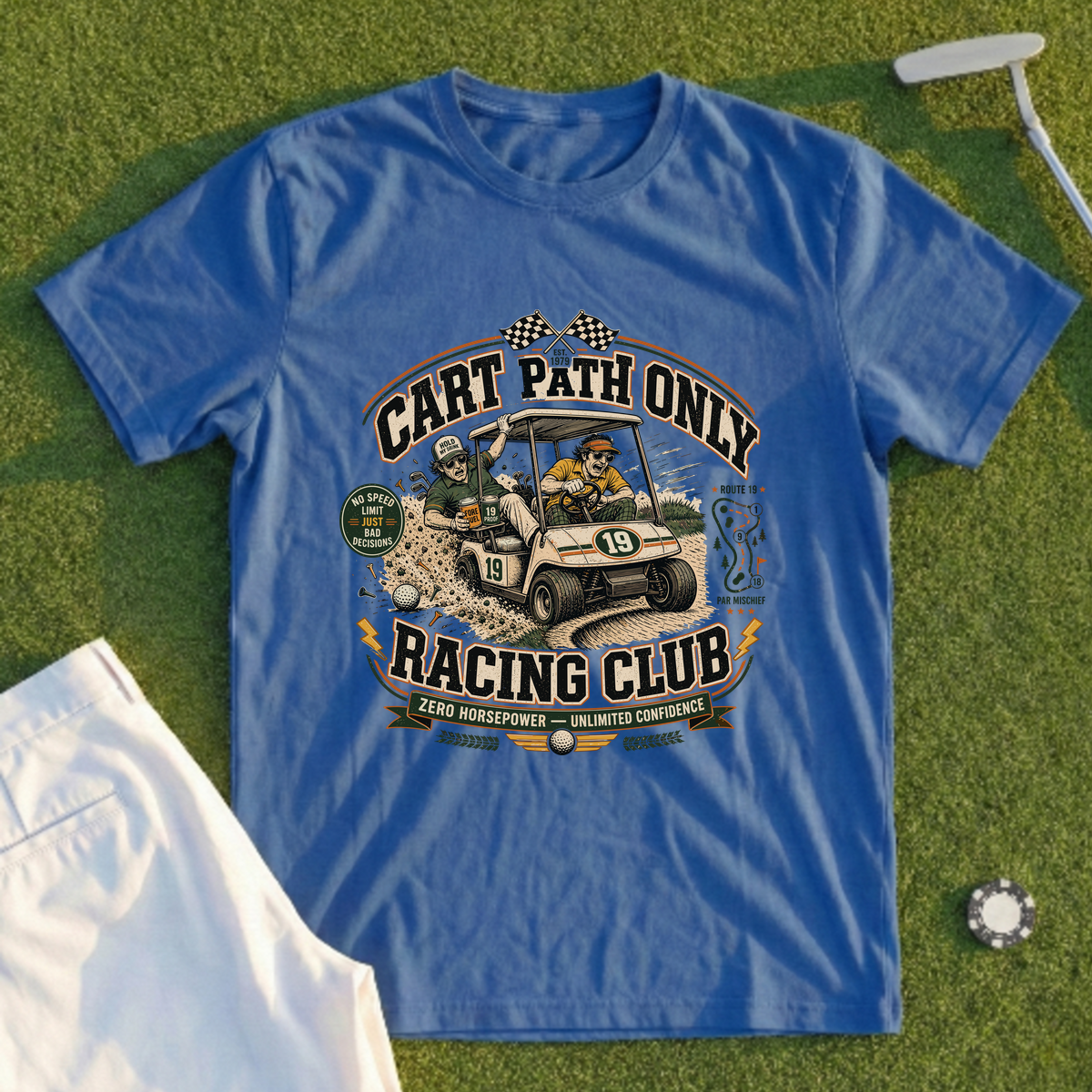 Cart Path Only Racing Club Tee