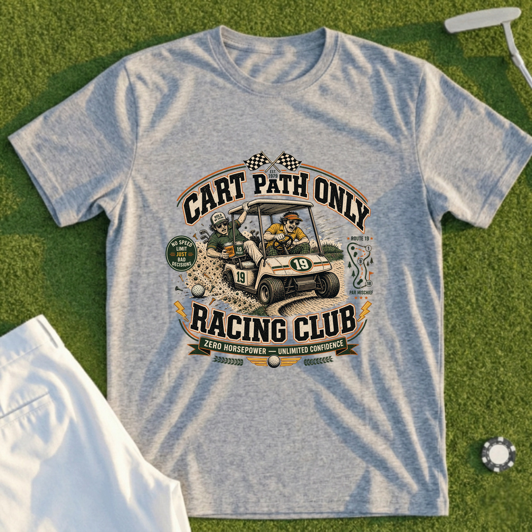 Cart Path Only Racing Club Tee