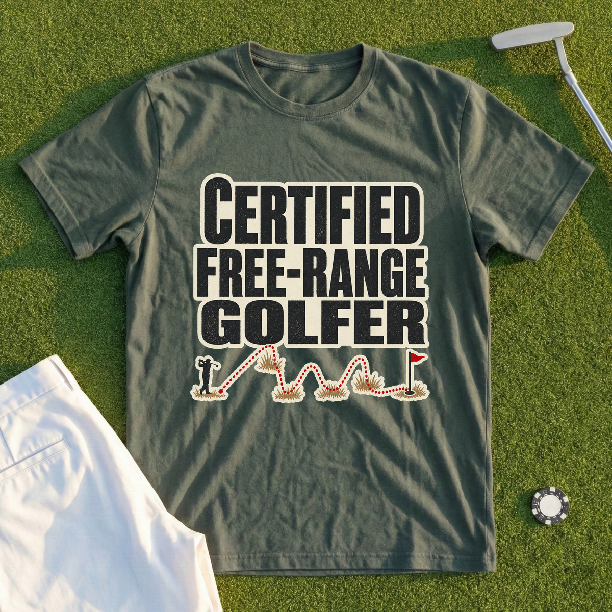 Certified Free-Range Golfer Tee
