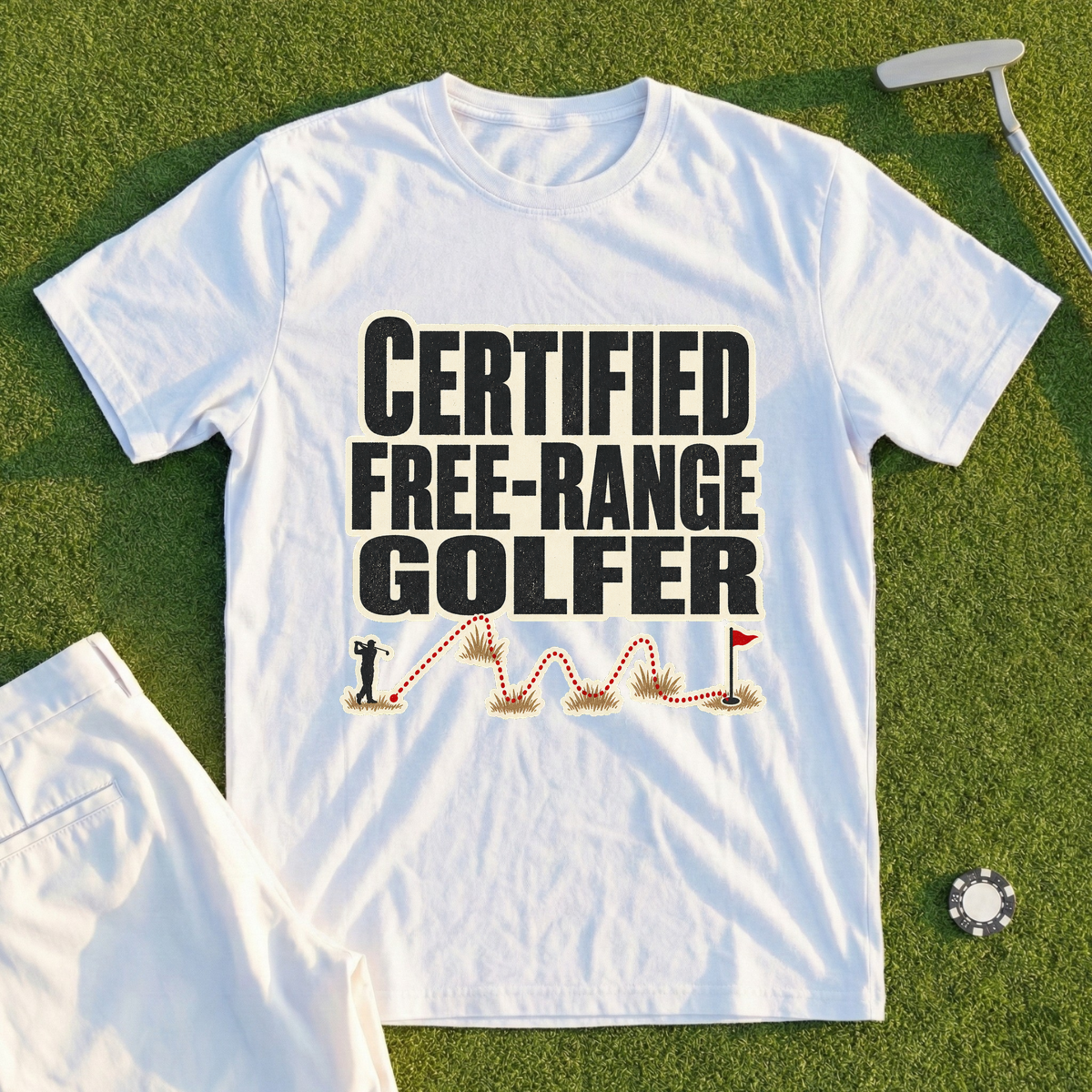 Certified Free-Range Golfer Tee