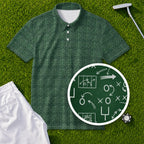 Chalkboard Plays Performance Print Polo