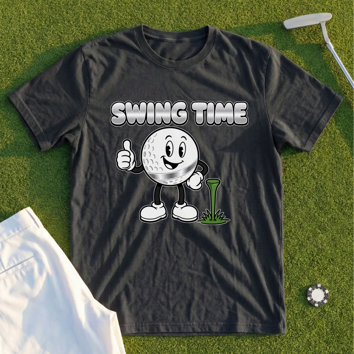 Chrome Ball Thumbs-Up Tee