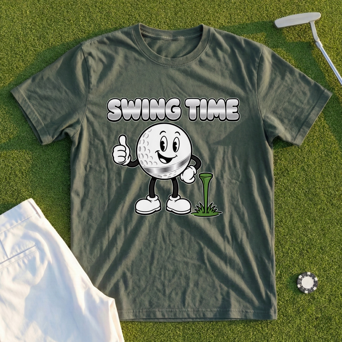 Chrome Ball Thumbs-Up Tee