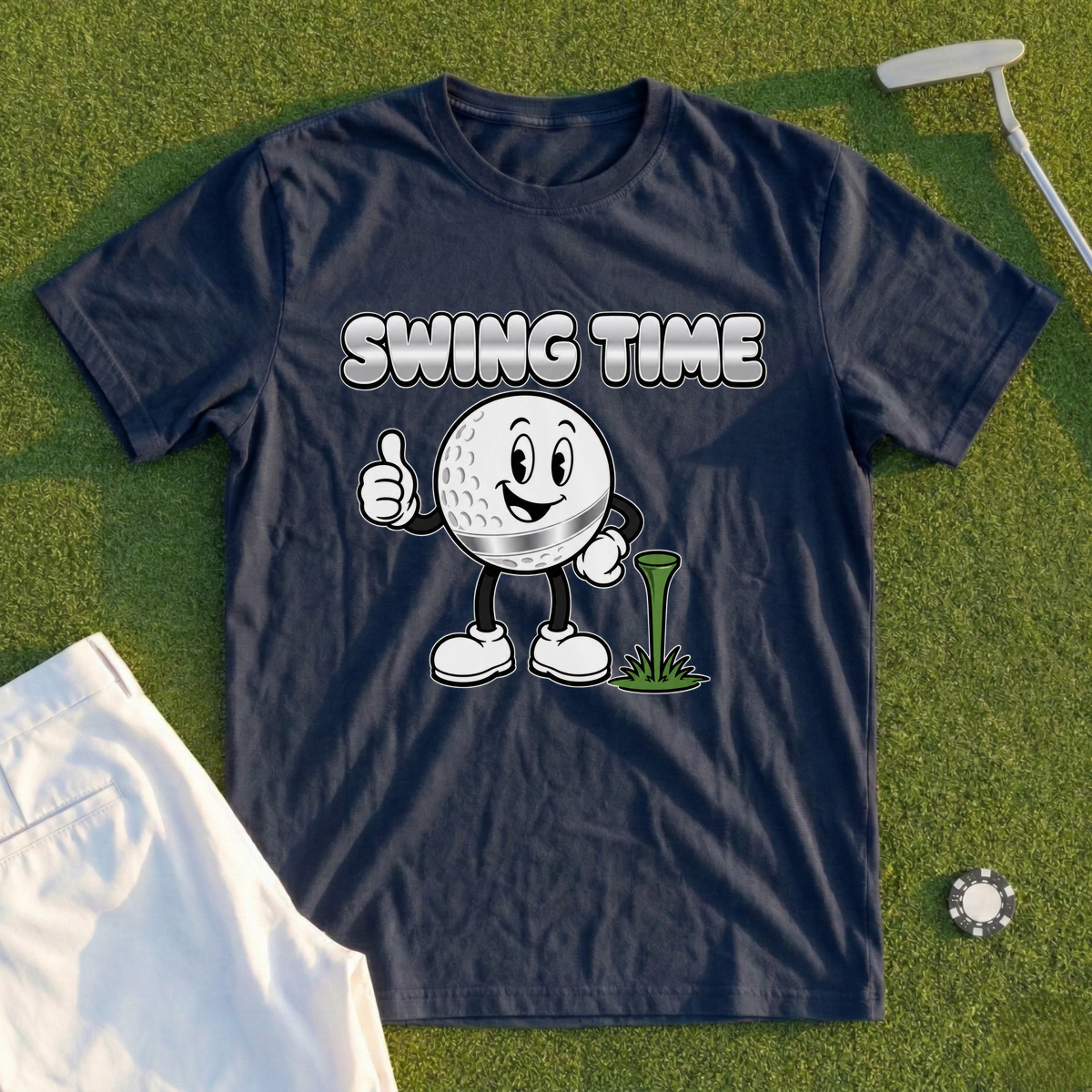 Chrome Ball Thumbs-Up Tee