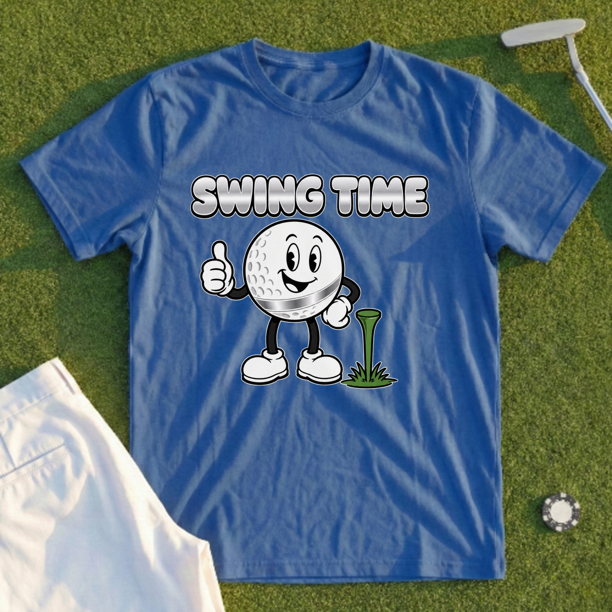 Chrome Ball Thumbs-Up Tee
