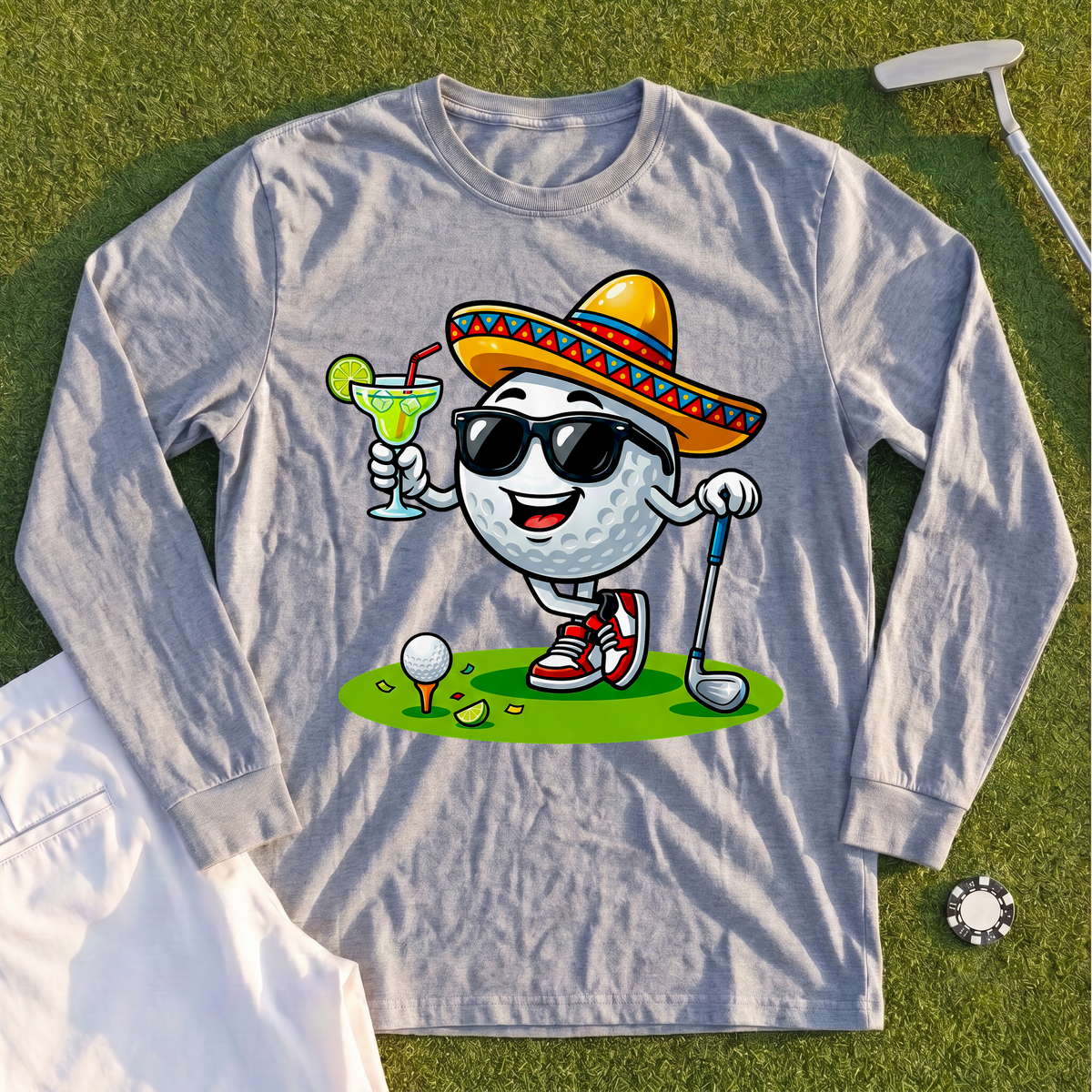Cinco De Mayo Ball Long Sleeve Tee