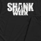 Shank Week Back Print Tee, print close-up on Black