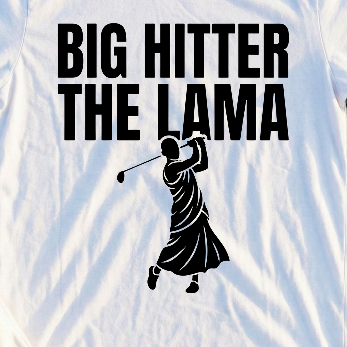 Big Hitter Tee, print close-up on White