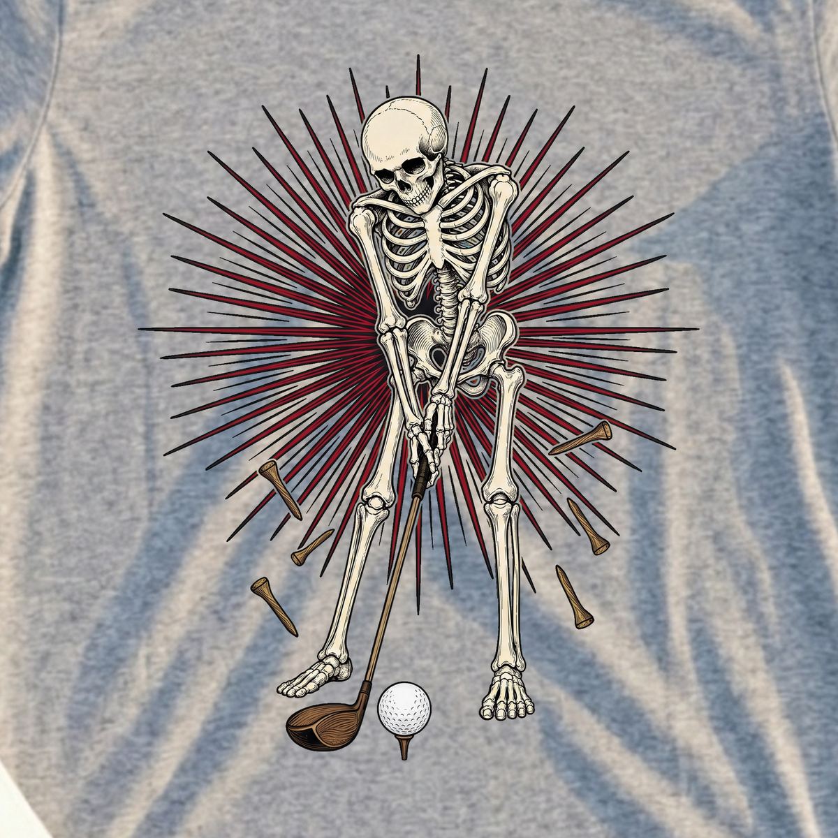 Breaking Tees Not Records Tee, print close-up on Sport Grey