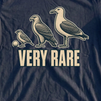 Very Rare Ball In The Nest Tee, print close-up on Navy