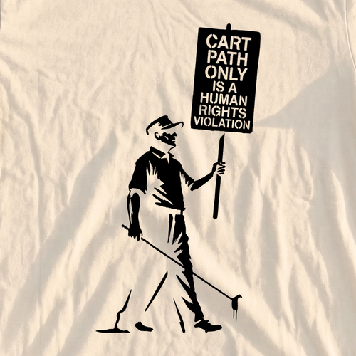 Human Rights Violation Premium Tee, print close-up on Ivory