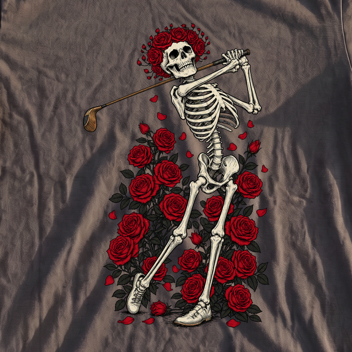 Swing Eternal Premium Tee, print close-up on Pepper
