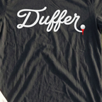 Duffer Tee, print close-up on Black