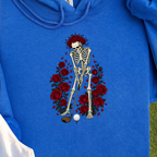 Eternal Drive Hoodie, print close-up on Royal