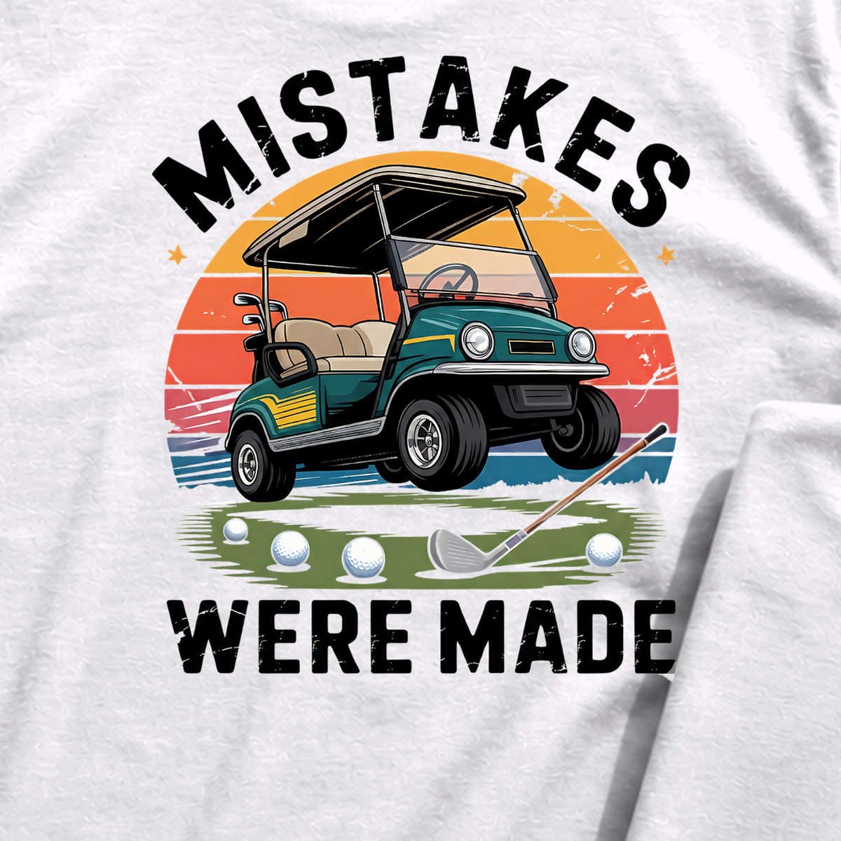Mistakes Were Made Back Print Tee, print close-up on White