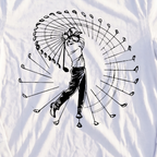 Pure Swing Long Sleeve Tee, print close-up on White