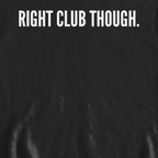 Right Club Though Dimples Sweatshirt, print close-up on Black