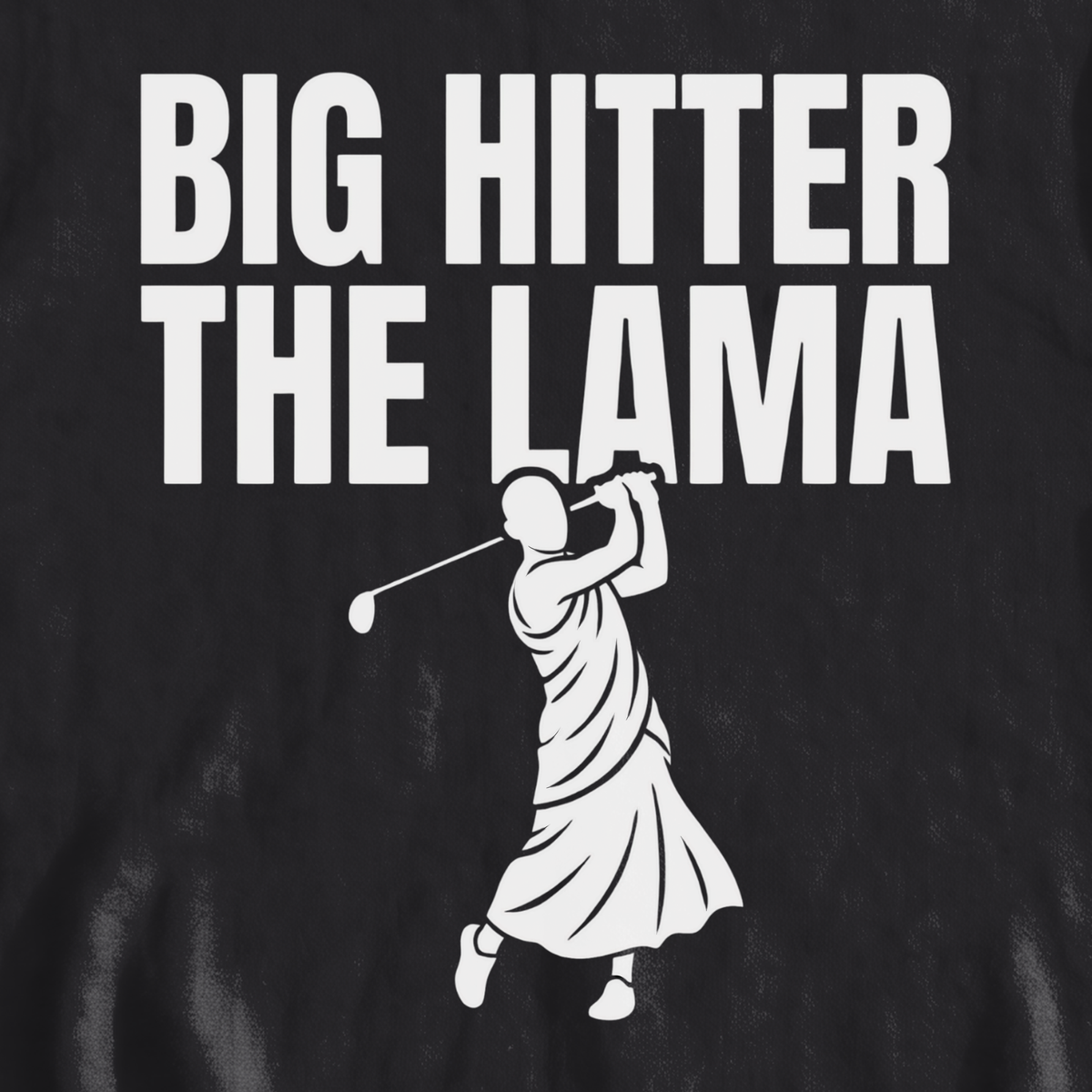 Big Hitter Sweatshirt, print close-up on Black