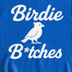 Birdie B*itches Sweatshirt, print close-up on Royal
