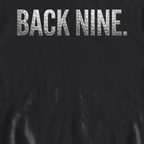 Back Nine Dimples Sweatshirt, print close-up on Black