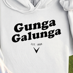 Gunga Galunga 1980 Hoodie, print close-up on White