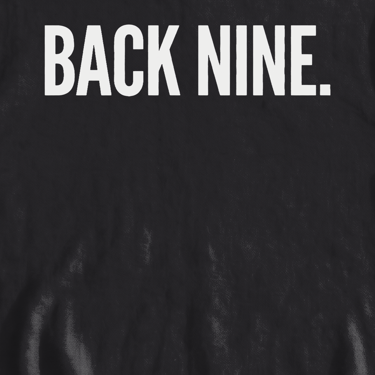 Back Nine Sweatshirt, print close-up on Black