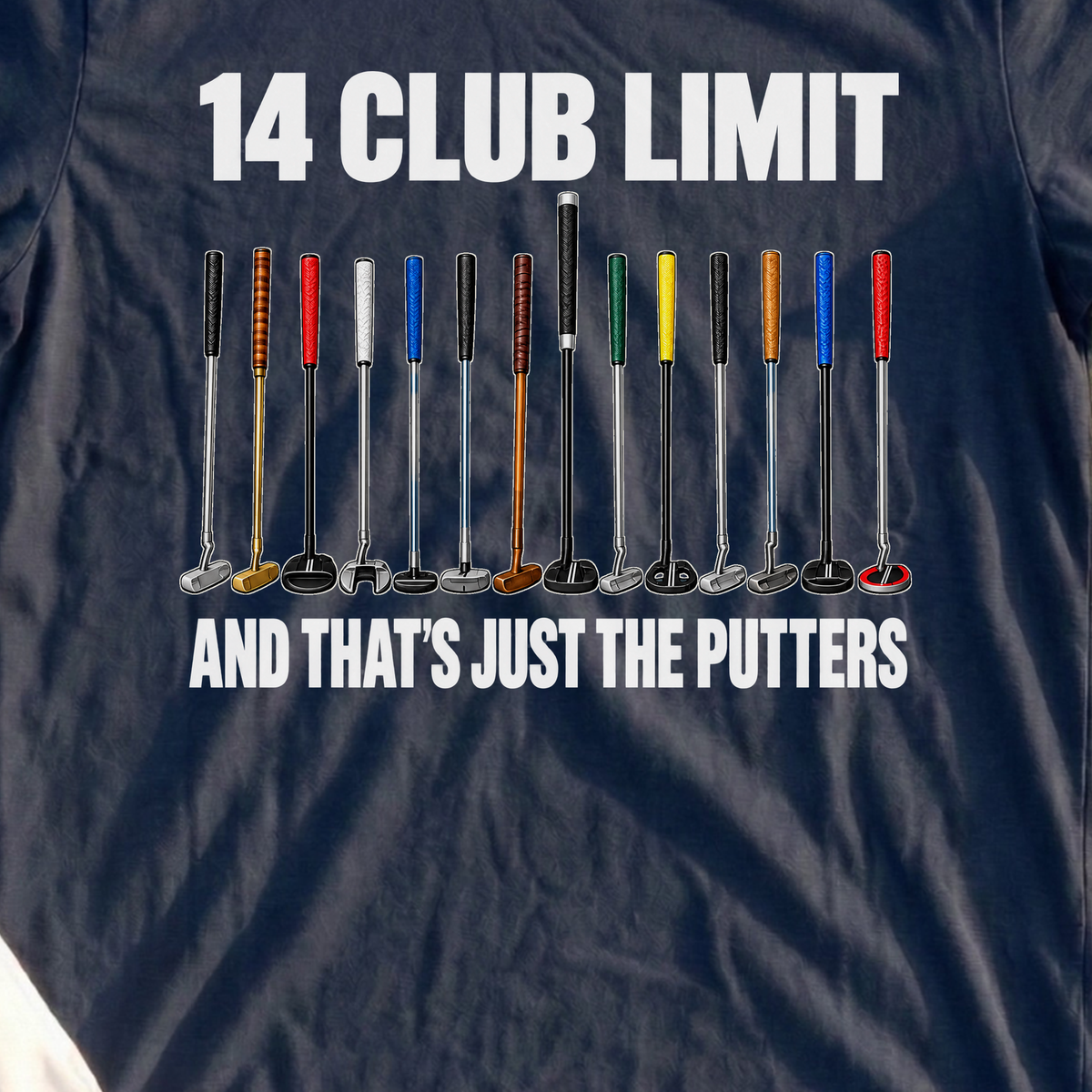 14 Club Limit Tee, print close-up on Navy