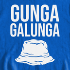 Gunga Galunga Sweatshirt, print close-up on Royal