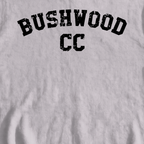 Bushwood CC Sweatshirt, print close-up on Sport Grey