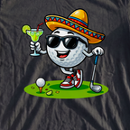 Cinco De Mayo Ball Premium Tee, print close-up on Black