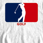 Major League Golf Sweatshirt, print close-up on White