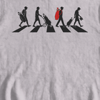 The Crossing Sweatshirt, print close-up on Sport Grey